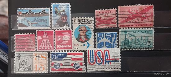 РАСПРОДАЖА. США. Авиапочта. Гаш.