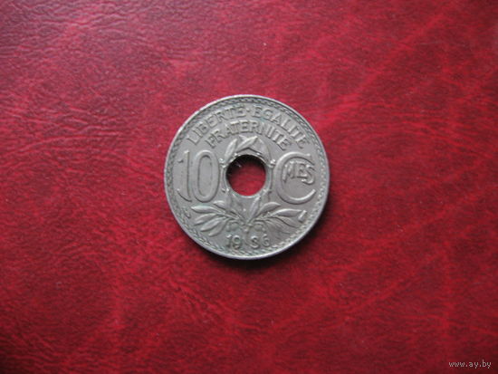 10 сантимов 1936 год Франция