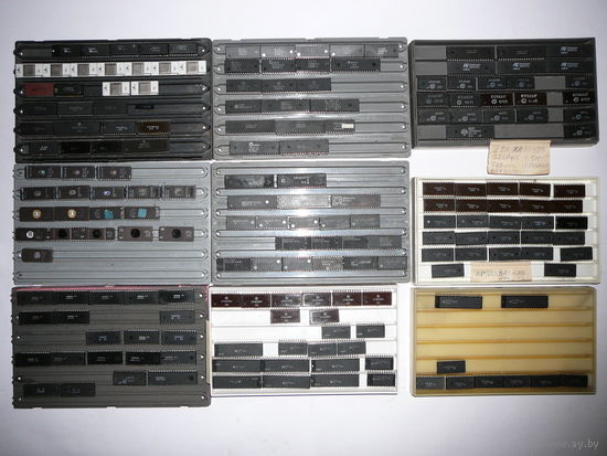 TESLA (ACPU AMD UMC UB PLS MBM2764 КР1804 КР1601РР1 КР581 КР512 КР1506 КМ1506 КР512ВИ1 КР1568 КР588 КР580 Zilog Z8400AB1 Z80 микросхемы советские импортные разные ХЛ1 ХЛ2 ВА1 ИР1)