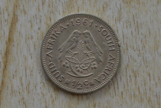 ЮАР 1/2 цента 1961