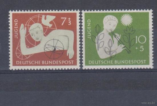 [860] Германия,ФРГ 1956. Защита детей. СЕРИЯ MNH. Кат.11 е.