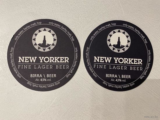 Подставка под пиво New Yorker /Италия/