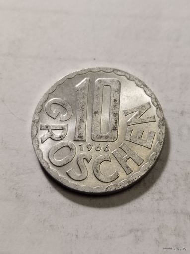 Австрия 10 грош 1966