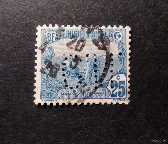 Французский Тунис\460с\ТУНИС  1906 перфин C.N. -Controle National