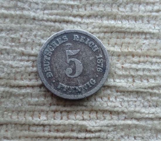 Werty71 Германия 5 пфеннигов 1876 2