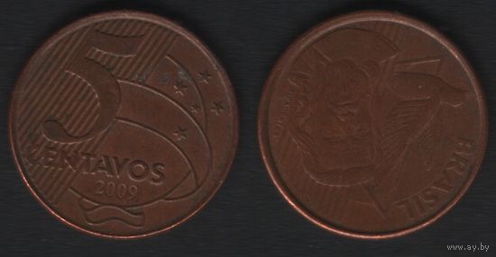 Бразилия km648.1 5 центаво 2009 год (_7 ТОРГ