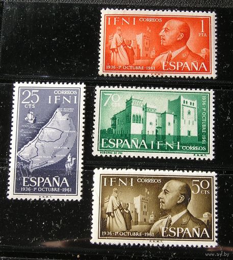 Испанская Ифни 1961 Франко, 25-летие правления