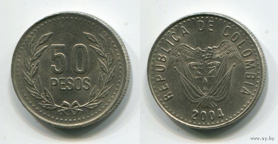 Колумбия. 50 песо (2004, XF)