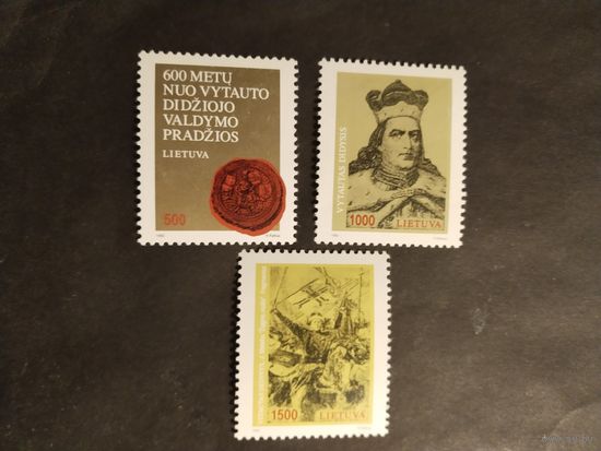Литва  1992 3м