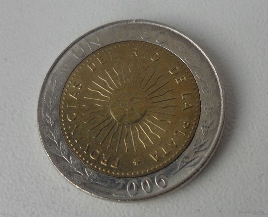 1 песо Аргентина 2006 г.в KM# 112