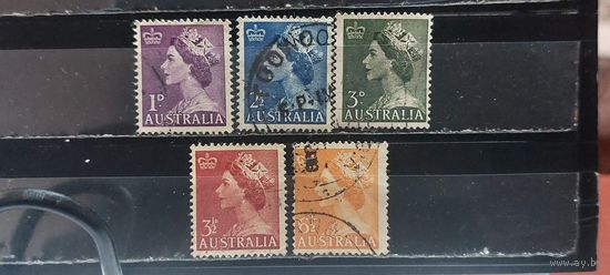 РАСПРОДАЖА. АВСТРАЛИЯ 1953г. Полная серия. Гаш.