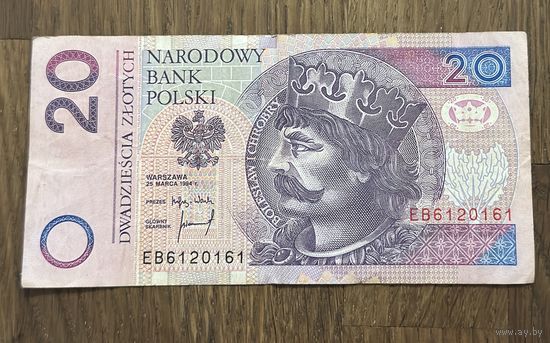 Бона 20 злотых Польша