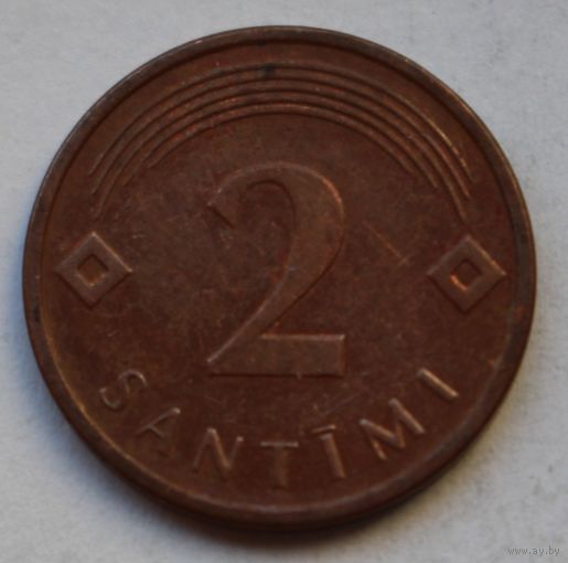 Латвия, 2 сантима 2007 г.