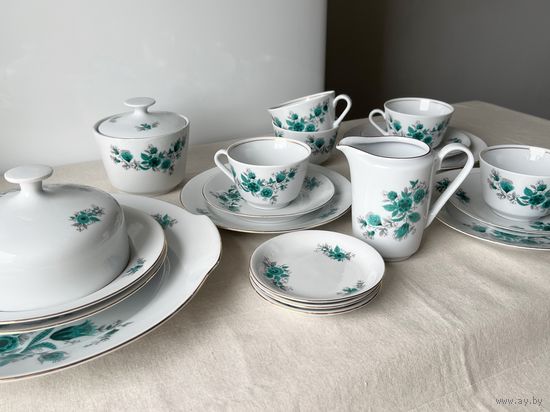 Сервиз Kahla ГДР винтаж фарфор винтаж чашки тарелки