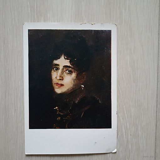 Портрет итальянской певицы Салюд-Отон. Коровин. ИЗОГИЗ. 1959г.