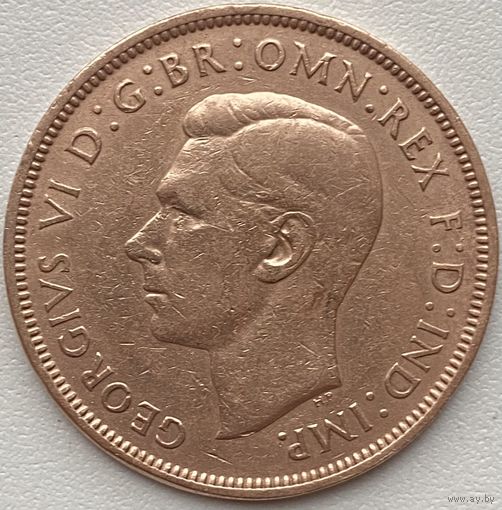 Великобритания 1 пенни 1938 г.