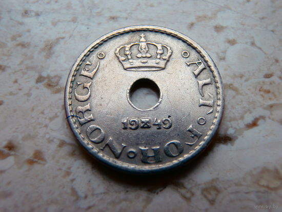 Норвегия 10 эре 1949