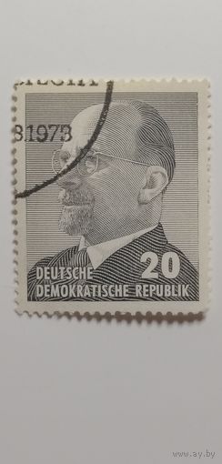 ГДР 1973. Вальтер Ульбрихт - Мемориальное издание. Полная серия