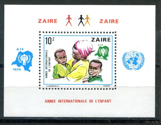 Конго (Заир) - 1979г. - Международный год детей - полная серия, MNH [Mi bl. 29] - 1 блок