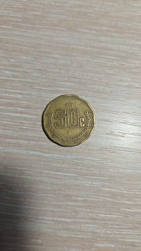 50 сентаво Мексика 1993