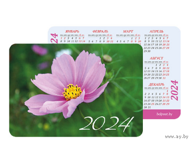 Карманный календарик. Цветок. 2024 год