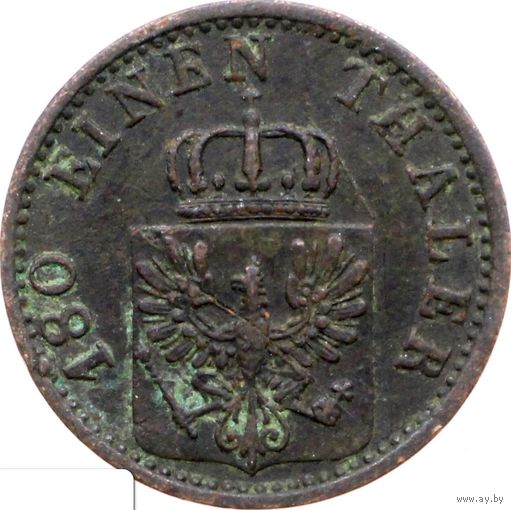 РАСПРОДАЖА!!! - ГЕРМАНИЯ ПРУССИЯ 2 пфеннига 1868 год