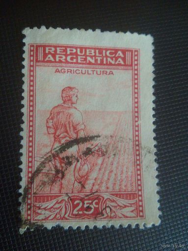 Аргентина. Землепашец. 1945г. гашеная