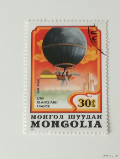 Монголия 1982. 200-летие пилотируемого полета. Воздушные Шары