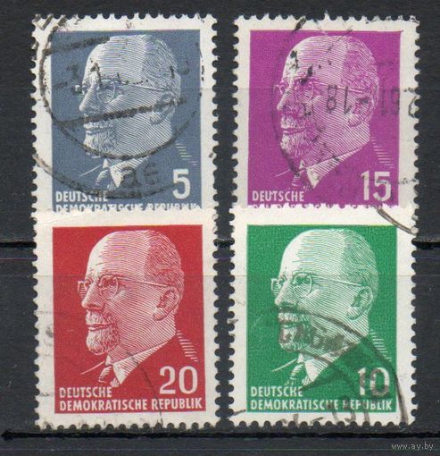 Стандартный выпуск ГДР 1961 год серия из 4-х марок