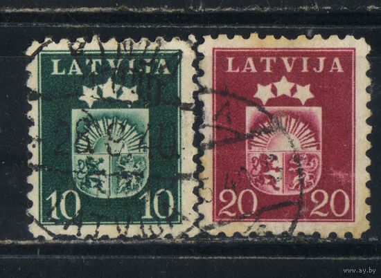 Латвия Респ 1940 Герб Стандарт #286,287