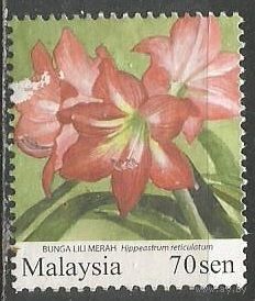 Малайзия. Садовые цветы. Гиппеаструм. 2010г. St#1760.