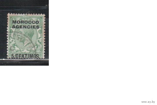 Марокко-1914,(Мих.А103)  гаш. , Стандарт, Надп. , Король,  Британская зона