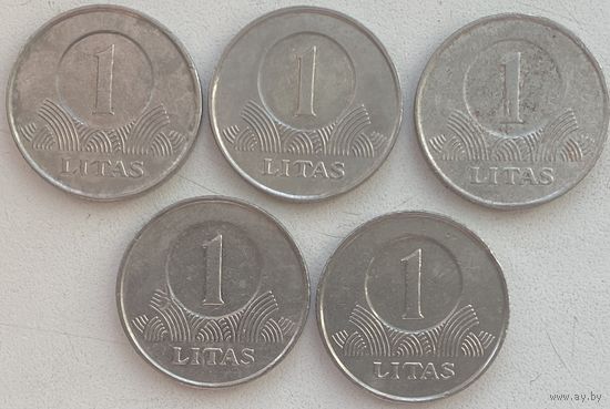 Литва 1 лит 2002 г. Цена за 1 шт.