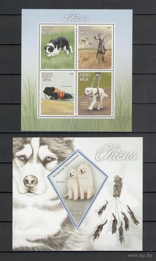 Мадагаскар 2015 Фауна собаки 1 лист и 1 блок MNH**