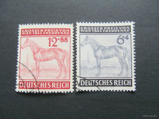 Германия. Третий рейх. 1943. Конные скачки в Вене. Сер. 2 м.