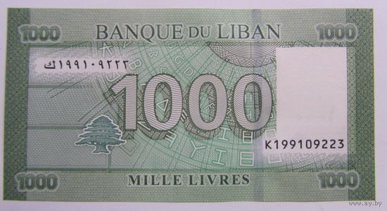 Ливан 1000 ливров 2016г UNC.
