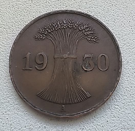 Германия 1 рейхспфенниг, 1930 А  4-1-19