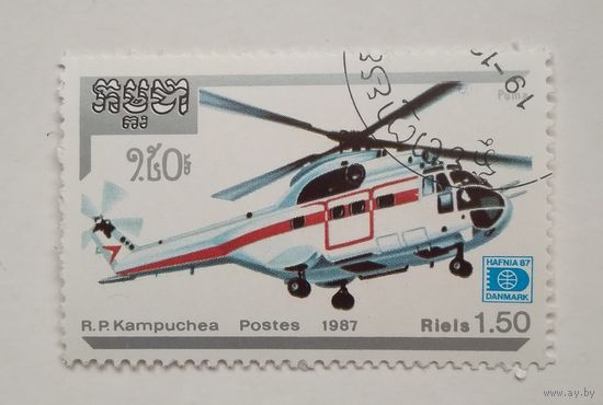 Кампучия.1987.Вертолет