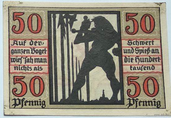 Германия, Нотгельд Naumburg 50 Пфеннигов 1920 --193