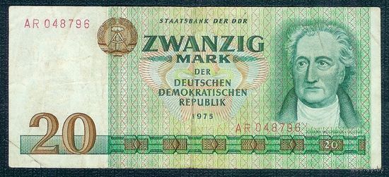 Германия 20 марок 1975 год.