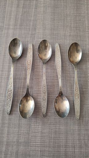 Ложки чайные мельхиор