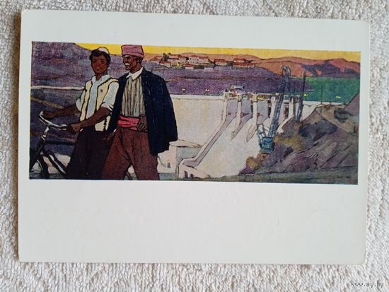 Велосипед. 1960. Рейтер. Албания. Разговор о будущем