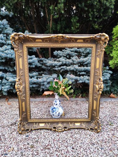 Антикварная Деревянная РАМА в стиле Барокко, Европа Середина 20 века.