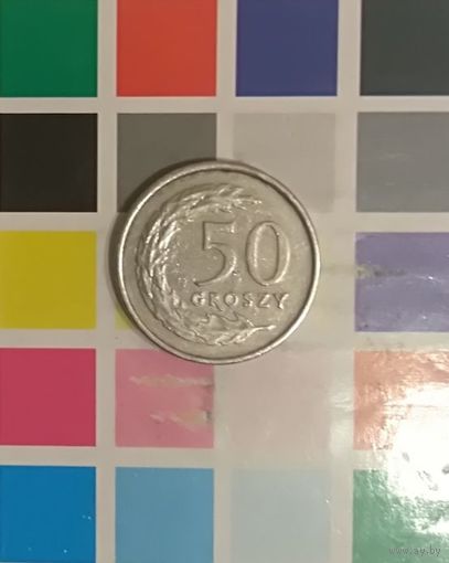 Польша 50 грошей 1992 (m/w с правой стороны)