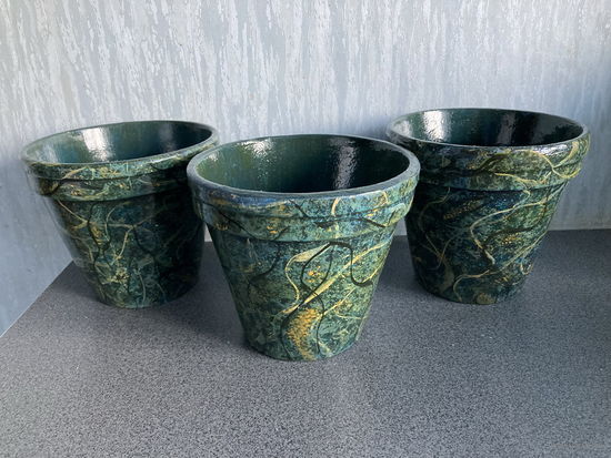 Горшок глиняный СССР Рр16х13см