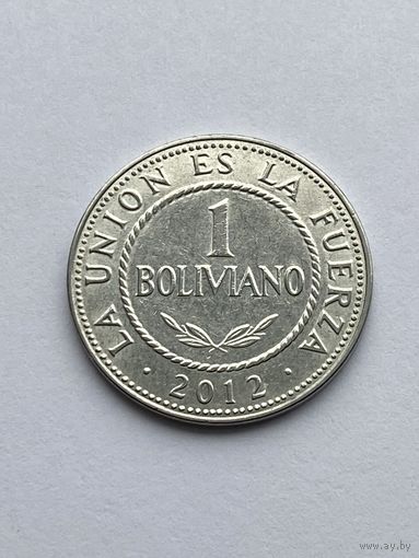 1 боливиано 2012 г., Боливия