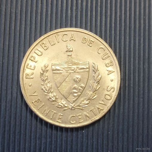 Куба 20 сентавос 1962 год Хосе Марти состояние