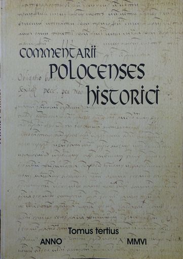 Полацкія гістарычныя запіскі Commentarii Polocenses historici т. 3