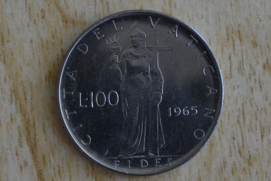Ватикан 100 лир 1965 с 1 руб