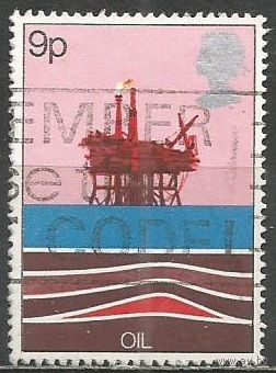 Британия. Нефтяная платформа. 1977г. Mi#756.